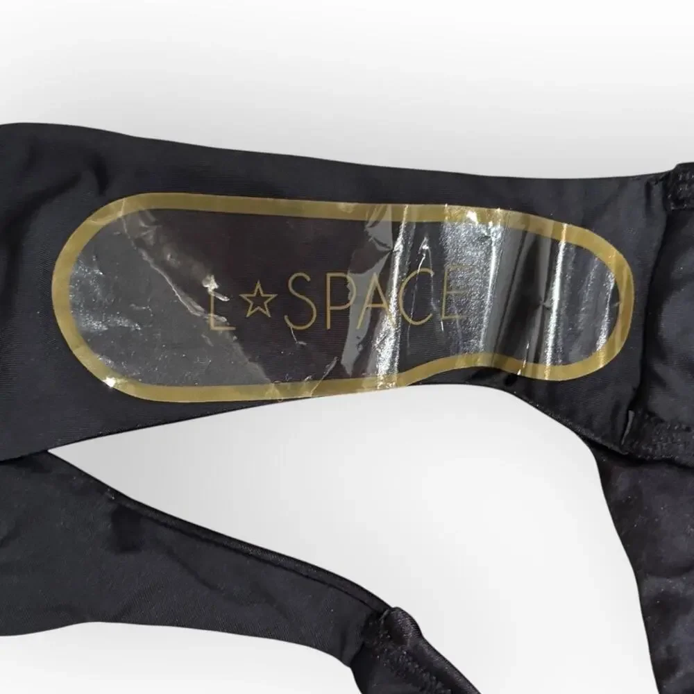 NEW L*space Leilani Rose Appliqué High Cut Bikini Bottoms Size XS